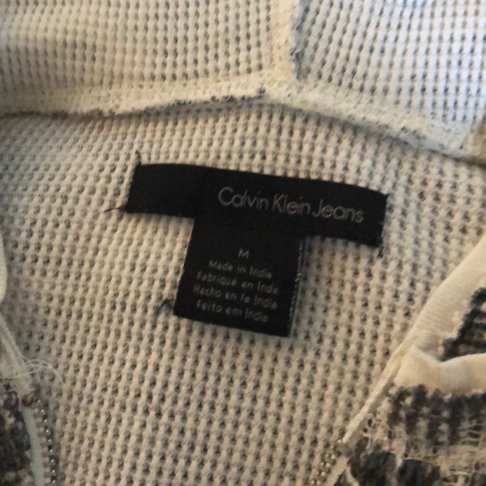 Calvin Klein Zip Up Hoodie (M) - Picture 2 of 2